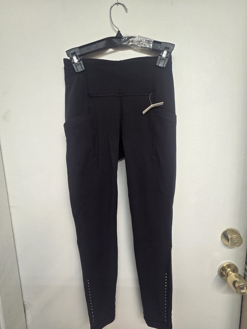 Authentic lululemon athletica Black High-Rise Leggings with Side Pockets